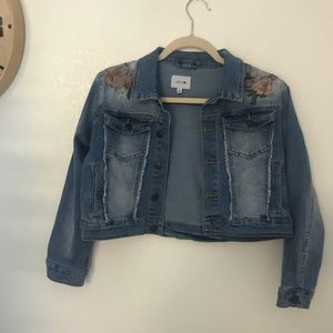 Joe’s Floral Embroidery Denim Jacket